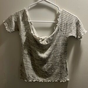 Off Shoulder Crop Top